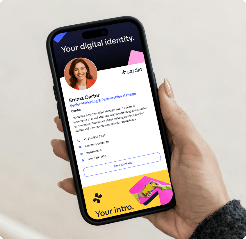 Cardio digital business card