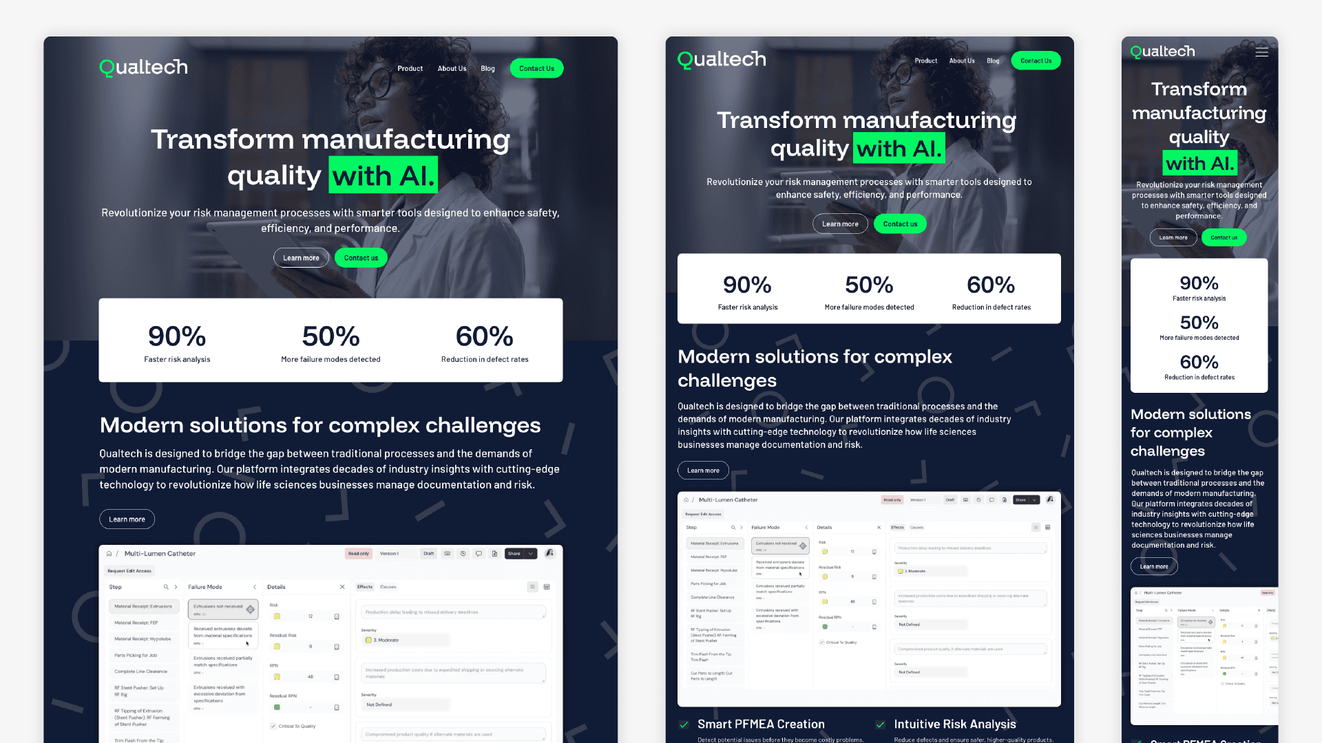 Qualtech - Website Design