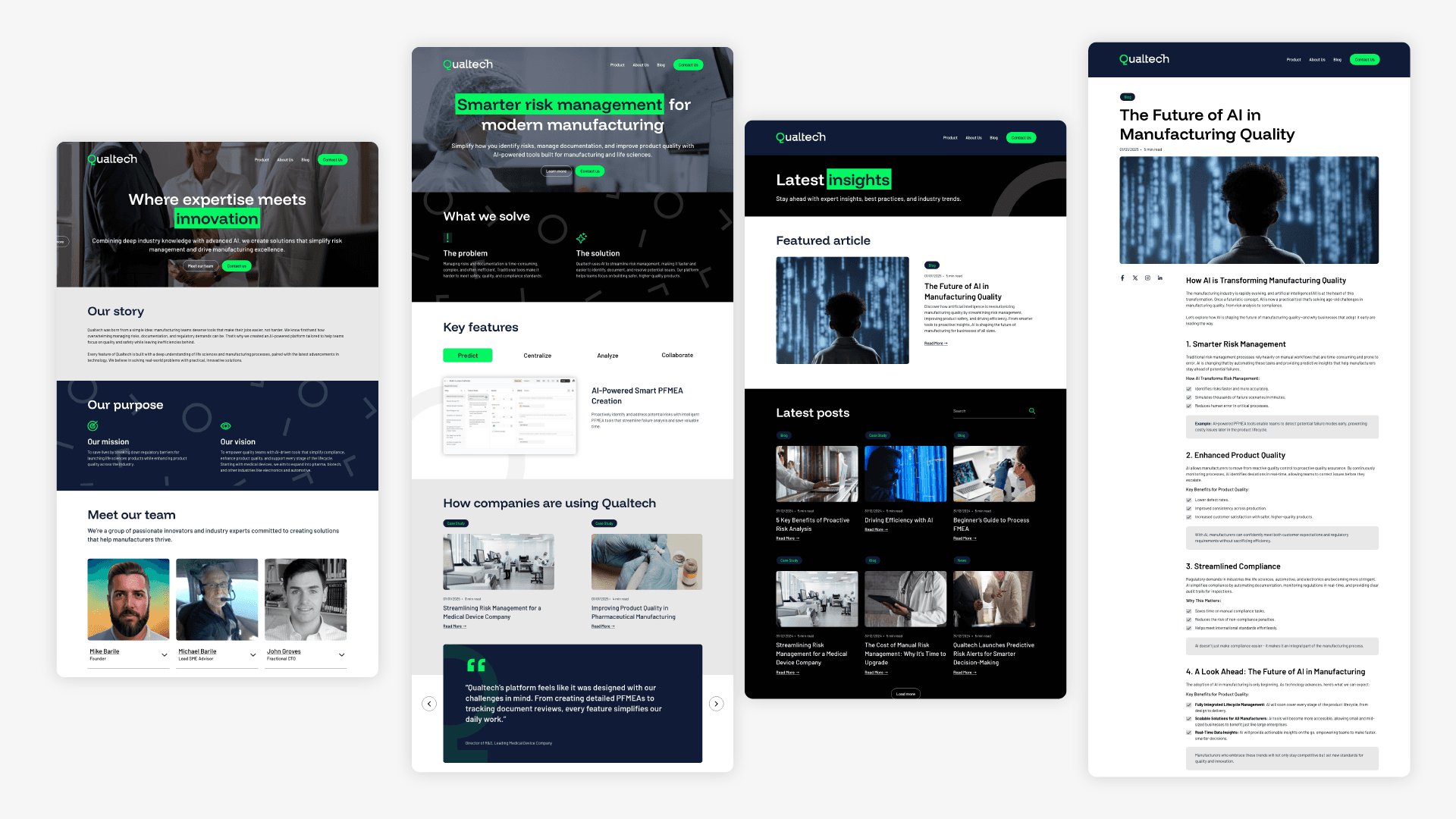 Qualtech - Website Design